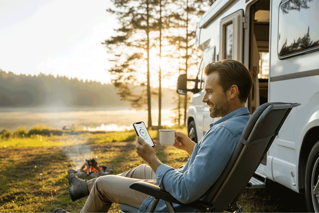 Den Urlaub entspannt genießen. Ohne Angst vor leeren Gasflaschen. Foto: ©Gemini Generated Image Den Urlaub entspannt genießen. Ohne Angst vor leeren Gasflaschen. Foto: ©Gemini Generated Image