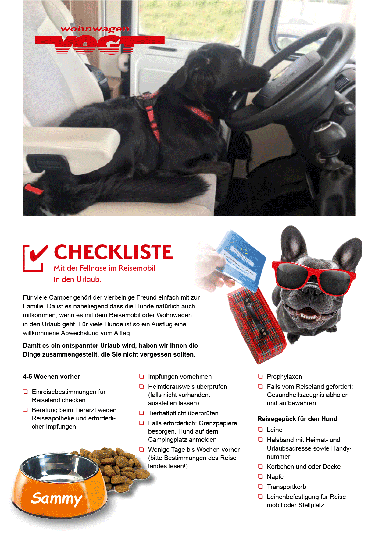 1 Checkliste Hund 1 Checkliste Hund