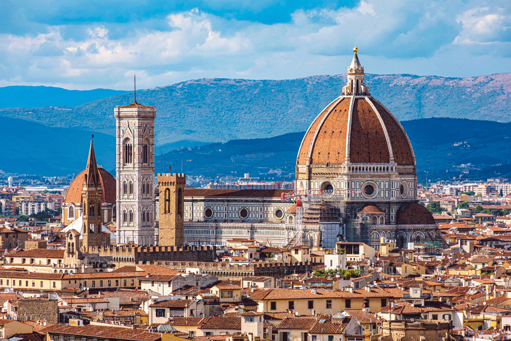 Kathedrale in Florenz. Die viertgrößte Kirche Europas. Foto: ©AdobeStock, darrenquigley32 Kathedrale in Florenz. Die viertgrößte Kirche Europas. Foto: ©AdobeStock, darrenquigley32